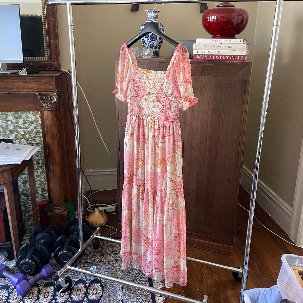 Patrons of Peace Size Small Floral Maxi Blush